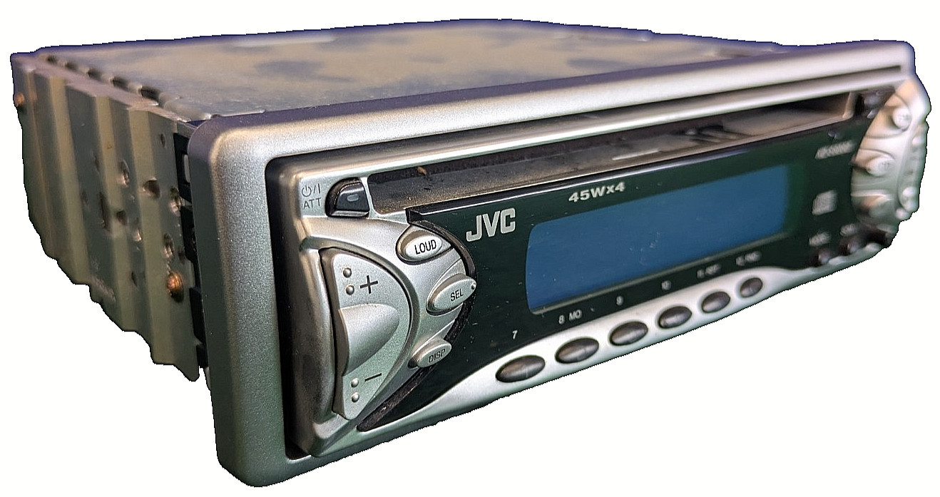 JVC KD-S6060 Car Stereo CD Player FM AM Radio 1 DIN Vintage Head Unit Working