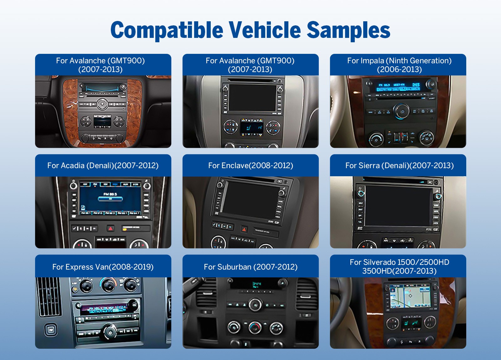 Eonon GMX7A for Chevy Suburban 2007-2014 Android Auto Wireless CarPlay DSP Audio