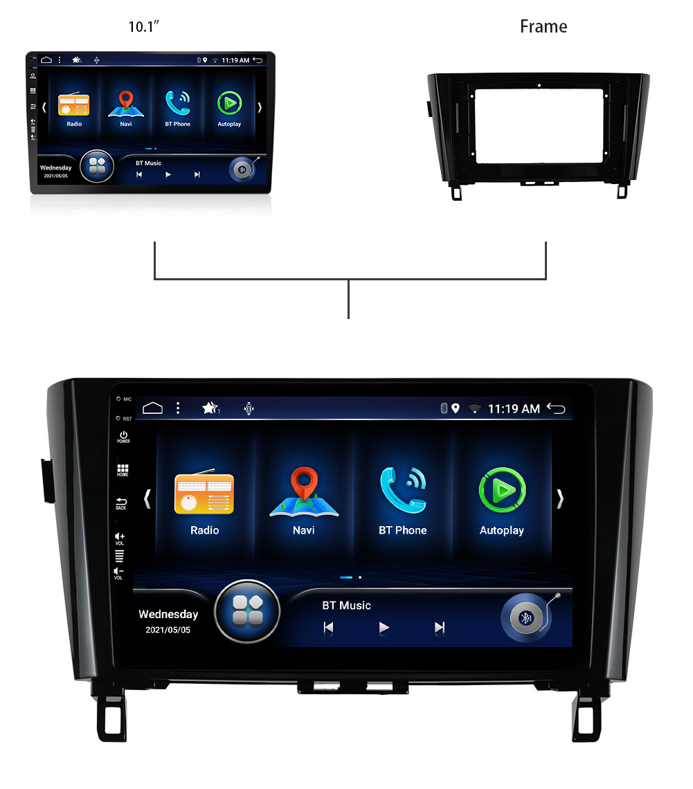 8G+256GB For Nissan Xtrail Qashqai Rogue Car Stereo Radio GPS Android 13 CarPlay