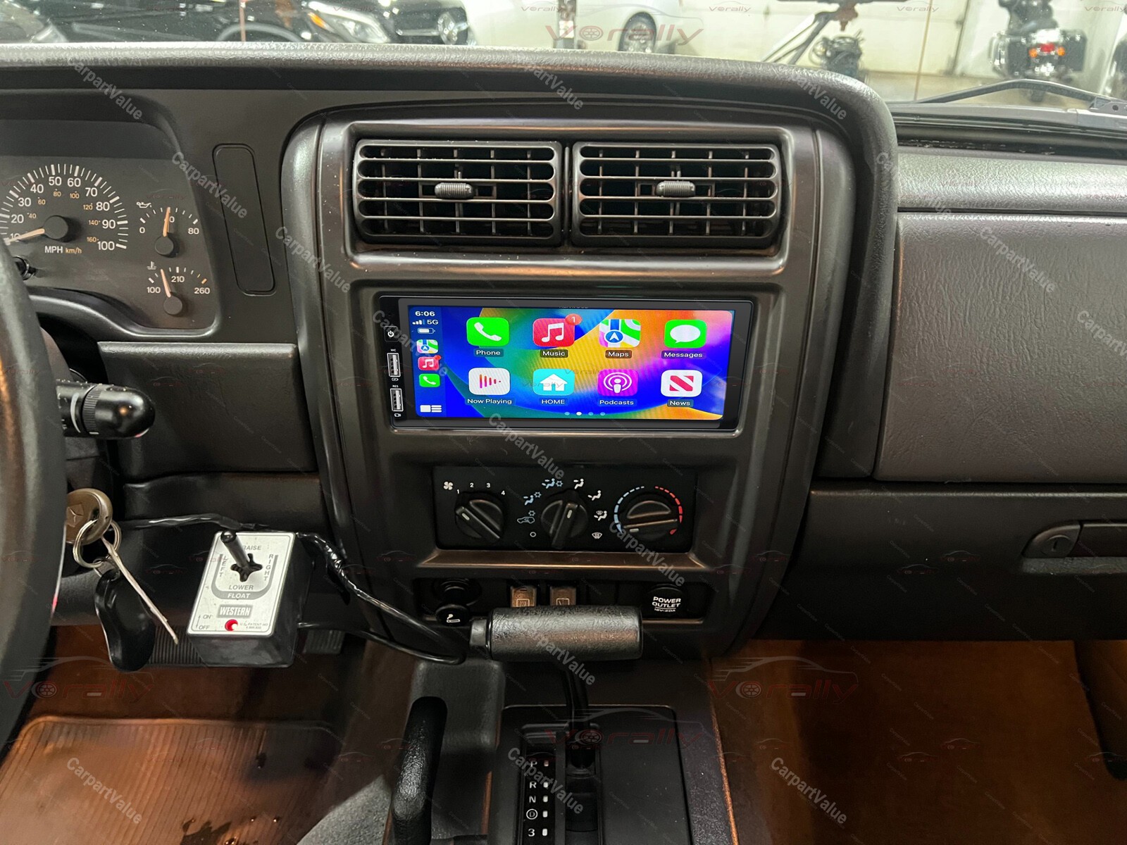 For Jeep Cherokee 1997-2001 XJ Apple Carplay Android 14 Auto Stereo Radio +Cam