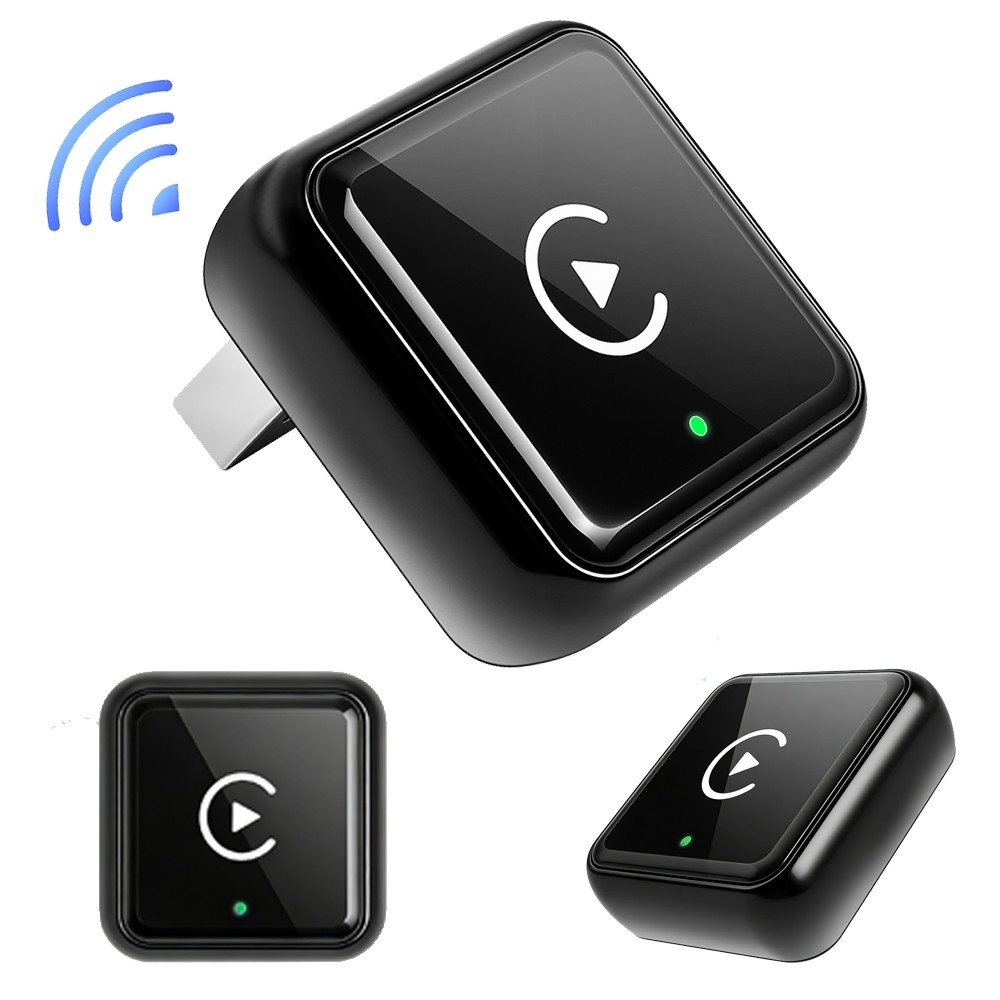 2-IN-1 Carplay Adapter Wired to Wireless CarPlay Android Auto Mirror Link USA