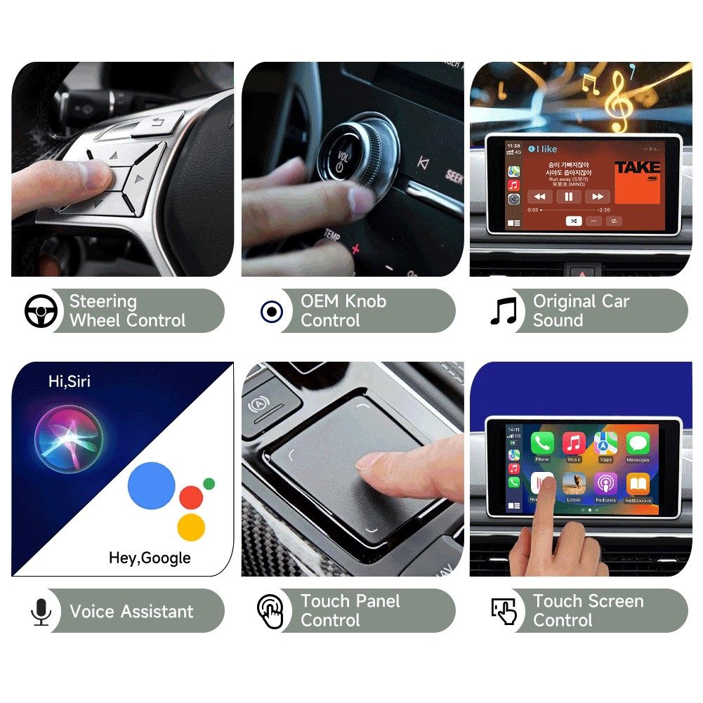 Carlinkit 5.0 Wireless Carplay Android Auto Box Multimedia Video Player Adapter