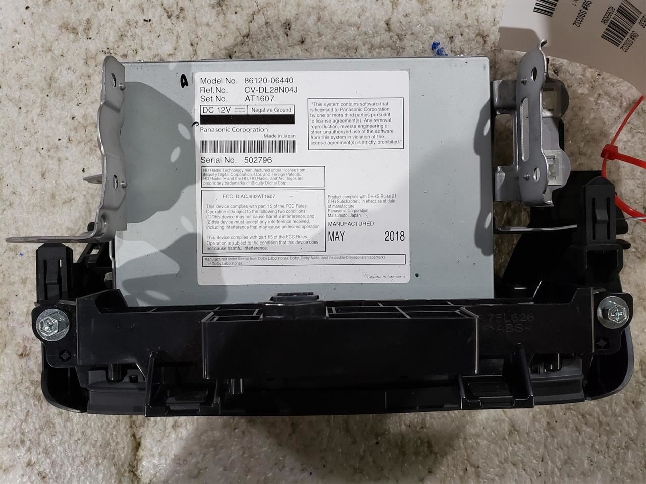 Audio Equipment Radio Receiver North America Built Fits 19 LEXUS ES350 3656096