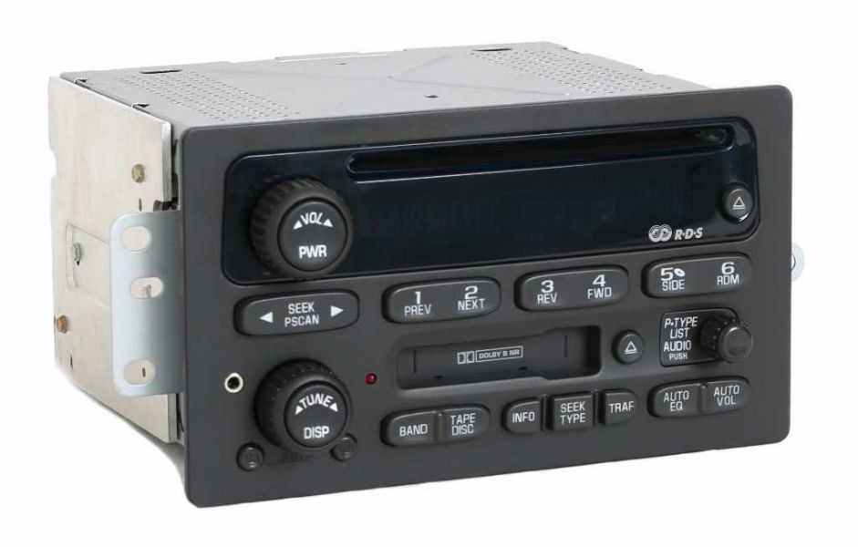 2003 GMC Envoy Radio AM FM CD Cassette Player w Aux Input – Part Number 15058225