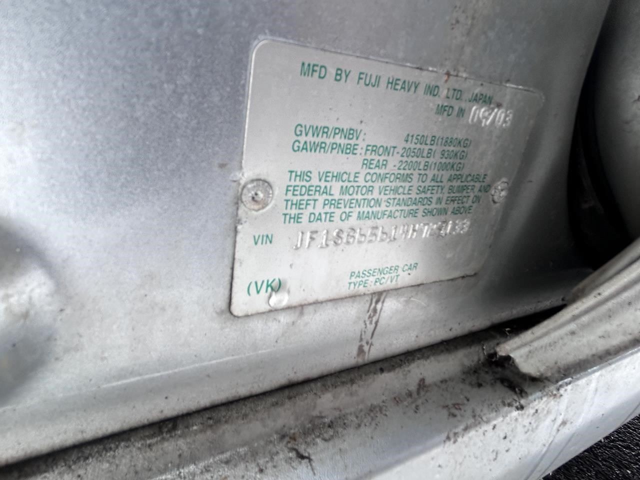 2003-2004 Subaru Forester Radio Receiver AM FM6 Cd-cassette OEM 1488984