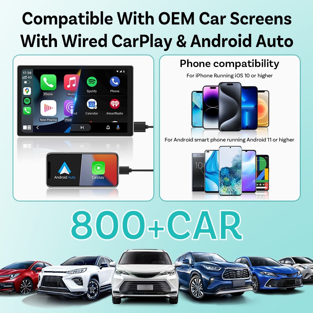 Ottocast 5.0 MINI Ultra Wireless CarPlay Android Auto Adapter Auto Connection