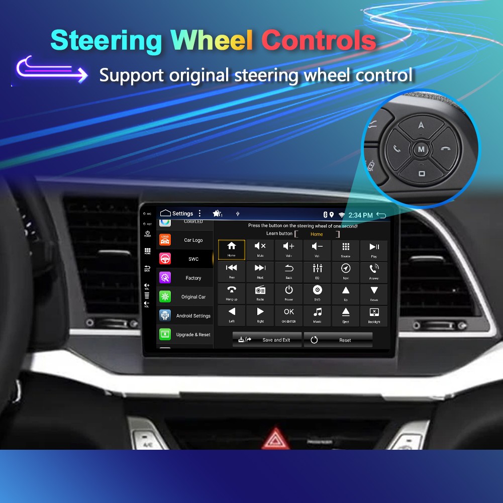 9” 8G+256G Car Radio For Hyundai Elantra 2009-2019 Android 16 GPS Navi USB WIFI