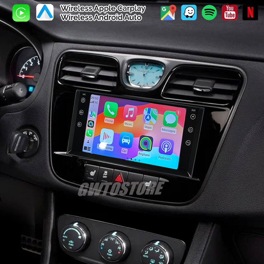 Car Radio Stereo For 2011-2014 Chrysler 200 Apple Carplay Android 13 GPS Navi