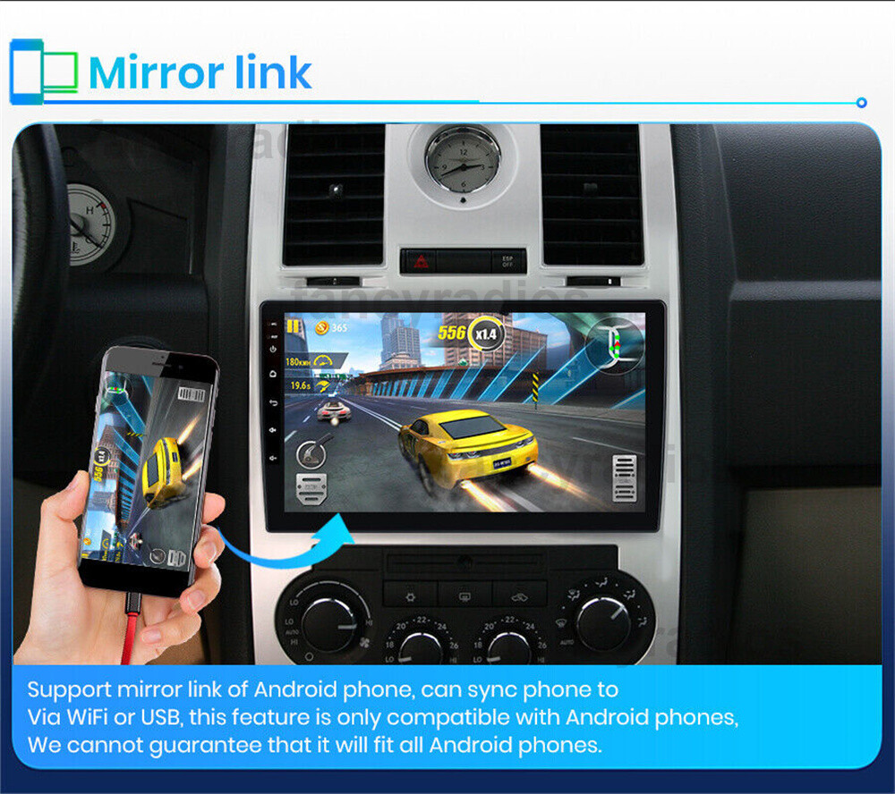 Android 12.0 2+32G Carplay Car Stereo Radio GPS WIFI For Chrysler 300C 2004-2007