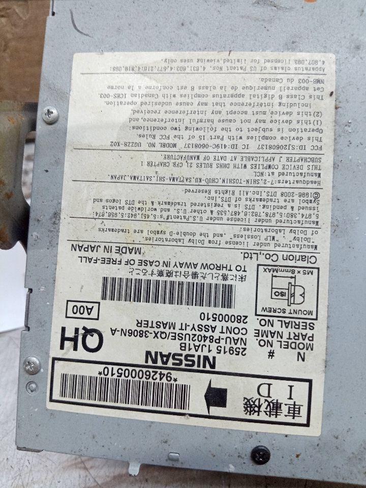 Audio Equipment Radio Receiver Am-fm-stereo-cd Fits 13-14 PATHFINDER 249801