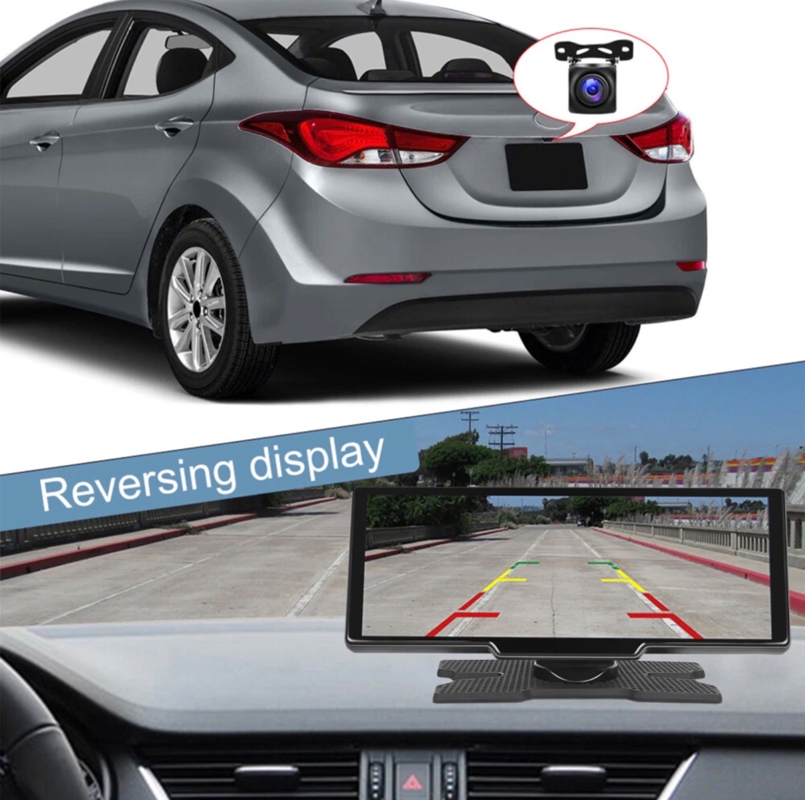 Touch Screen Wireless Apple CarPlay Android Auto DVR Dash Cam And Reverse Camera