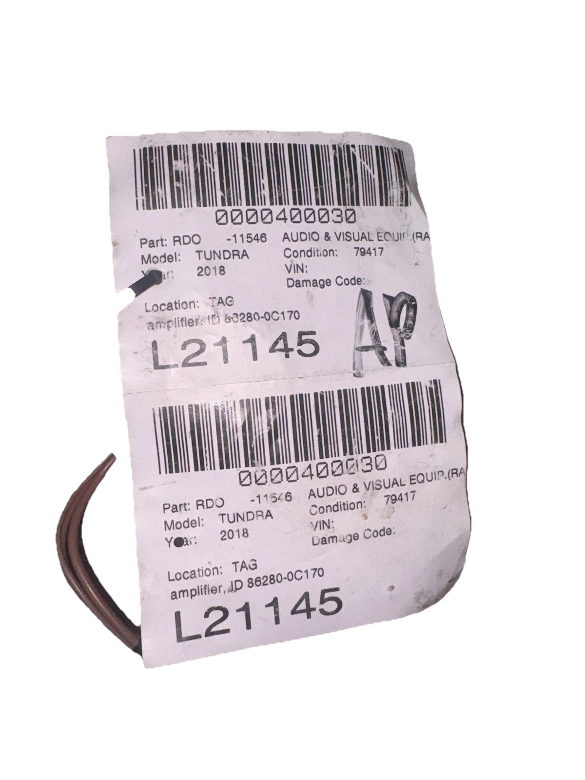 18-21 TOYOTA TUNDRA JBL Audio Amplifier – OEM 86280-0C170