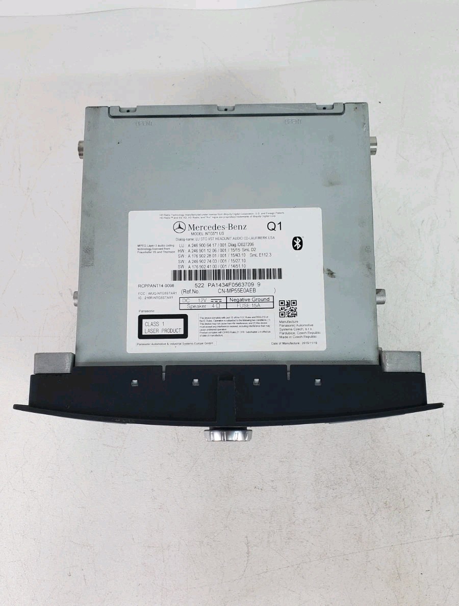16-20 MERCEDES BENZ GLA250 RADIO RECEIVER CD PLAYER P/N NTG5*1