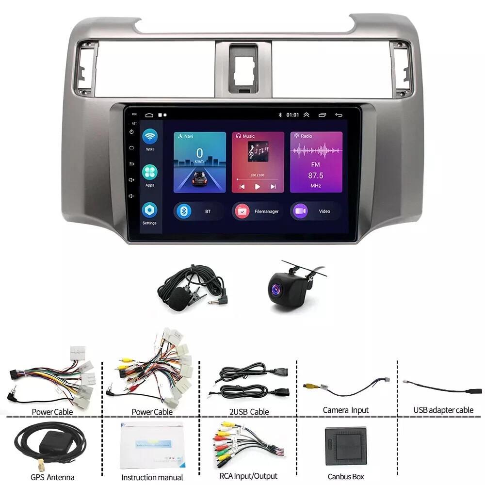 Car Radio Stereo Carplay For 2009-2019 Toyota 4Runner RDS FM