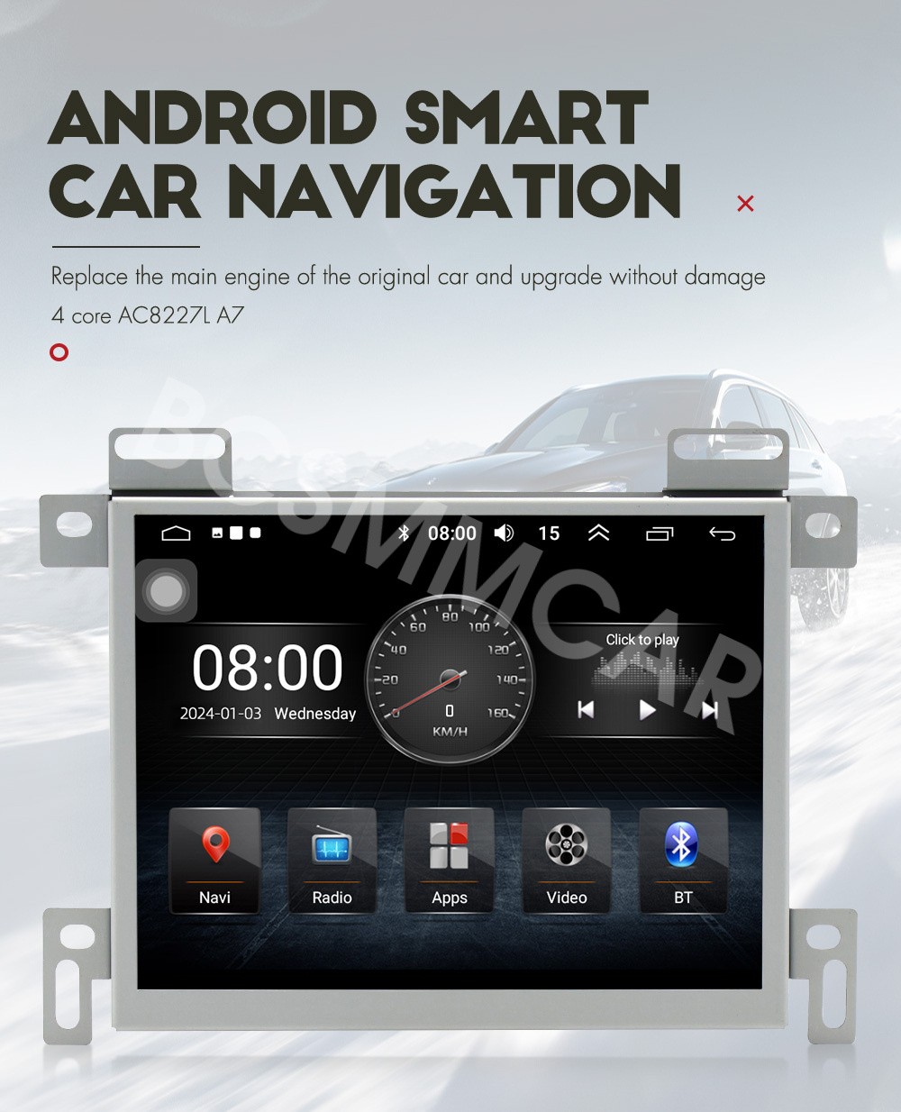 Android 14 Car Multimedia Player Touch Screen Fit For Dodge Challenger 2015-2023