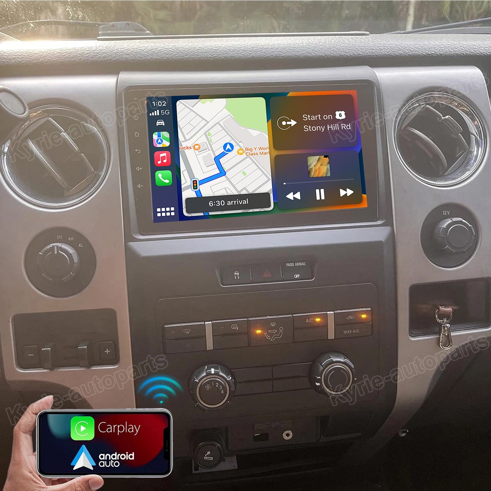 For Ford F150 F-150 2009-2014 32GB Carplay Android 15 Car Stereo Radio GPS WIFI