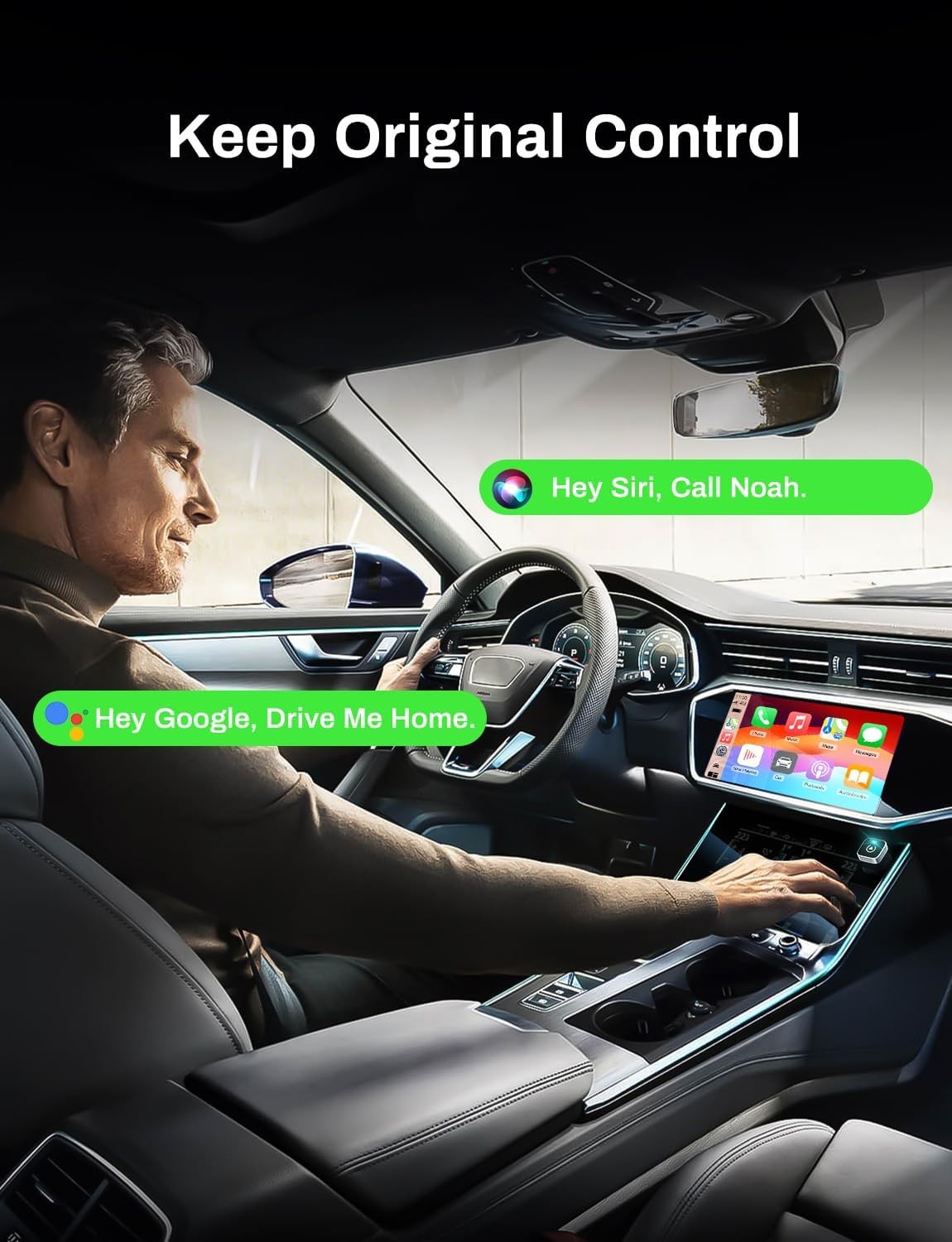 2026 Wireless CarPlay Adapter For iPhone Apple Wireless Dongle Plug ＆ Play
