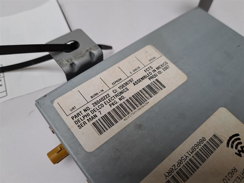 RADIO SATELLITE RECEIVER CONTROL fits CHEVROLET MALIBU 2007 – 2012 OEM 15838797