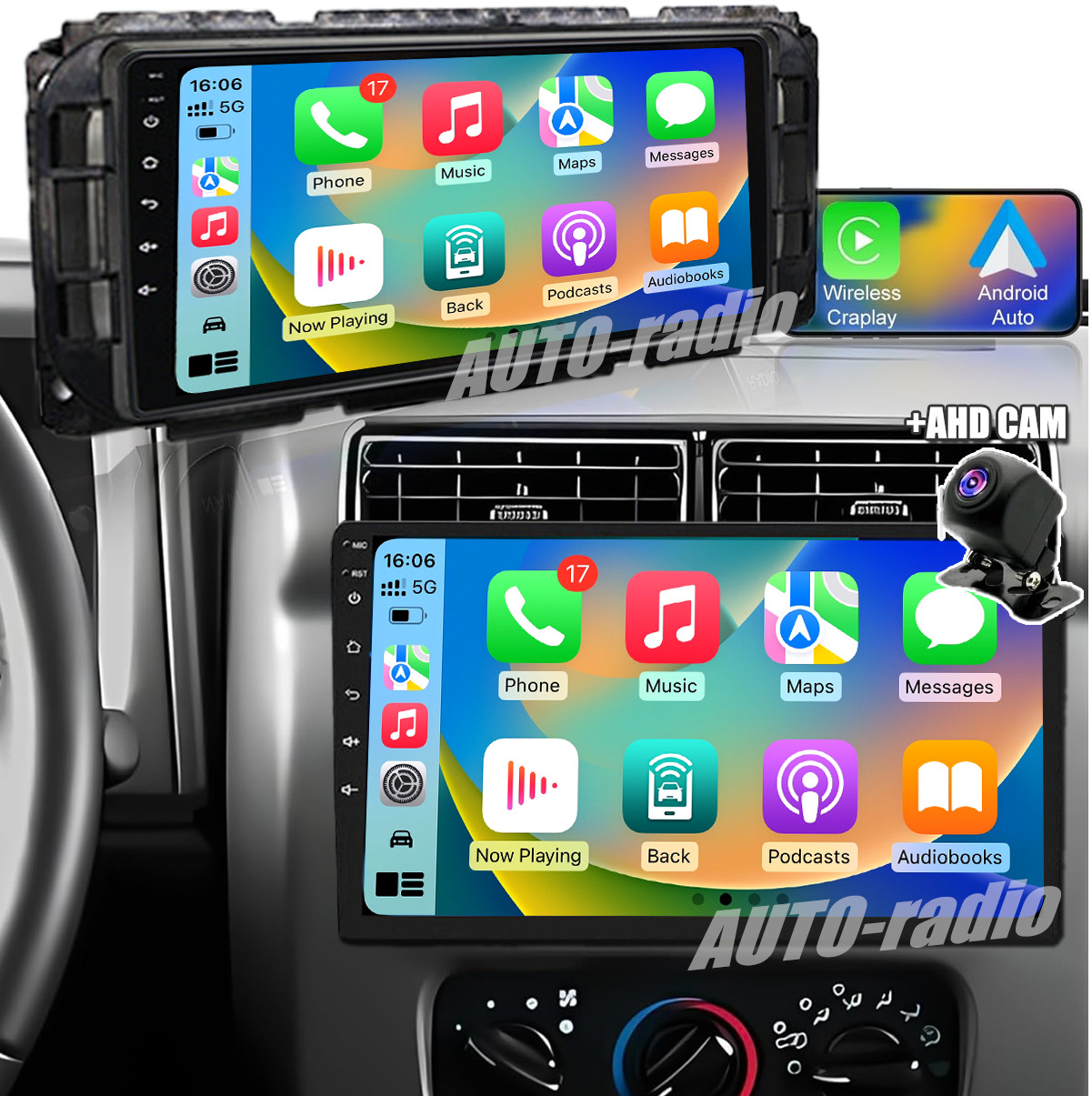 For Jeep Wrangler CarPlay Android 13 Car Radio Stereo Head Unit Touchscreen