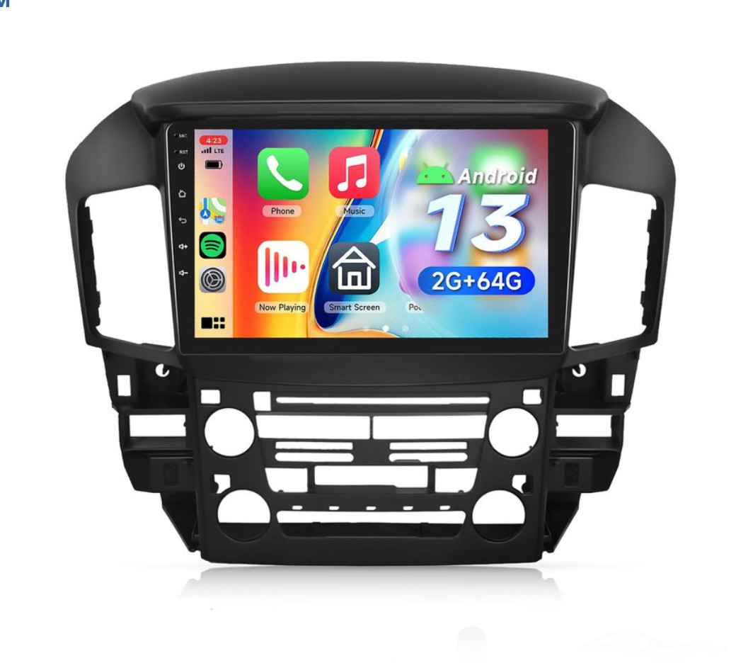 2G+64G Car Radio Lexus RX300 / Toyota Harrier 1997-2003 Android 13 9″ Carplay