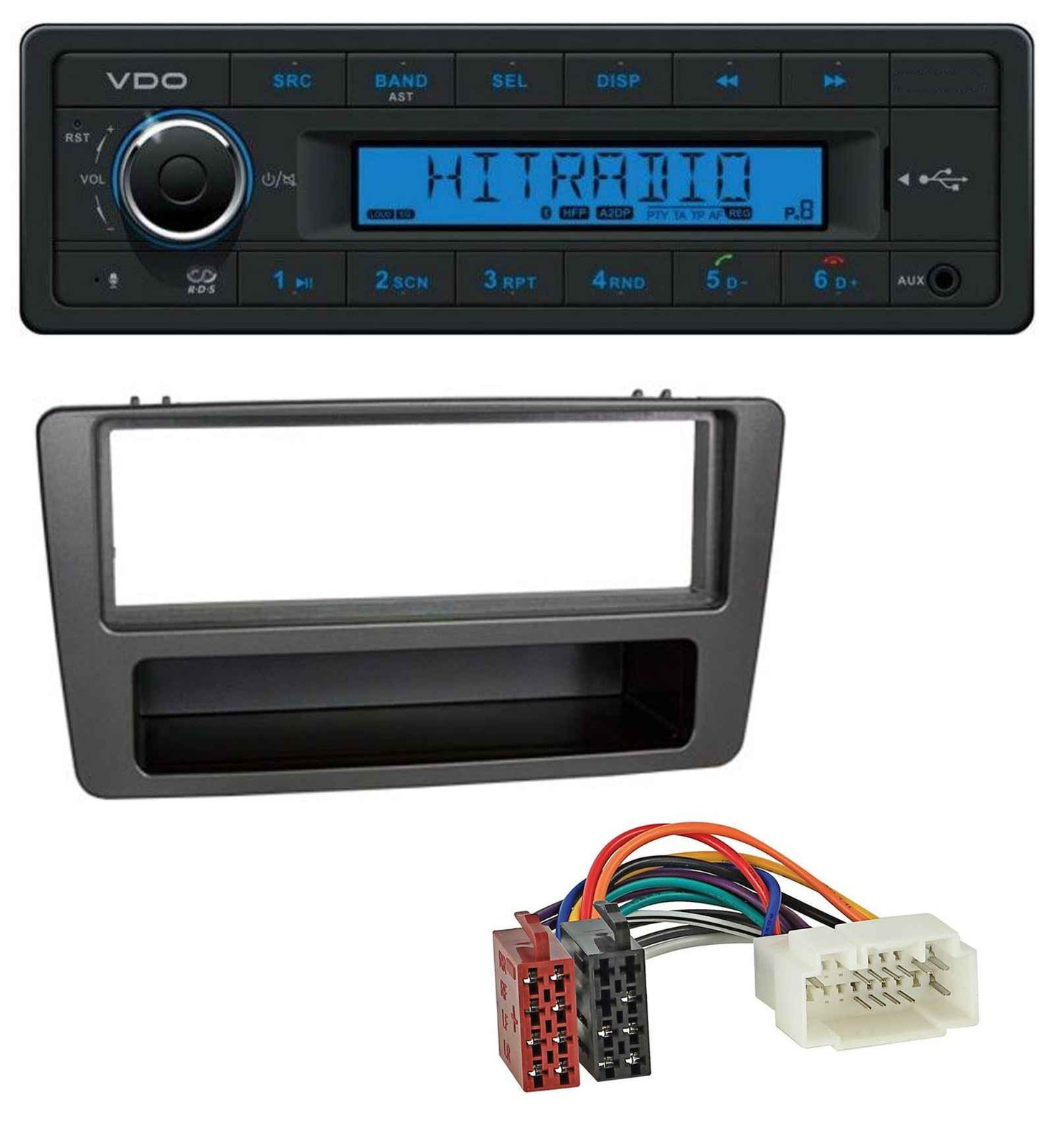 VDO AUX Bluetooth USB MP3 Car Stereo for Honda Civic 01-03 Man. climate anthracite