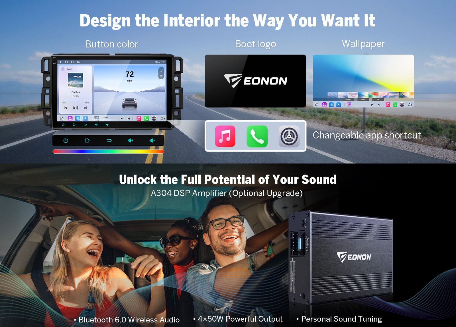 GMX6S PRO 8″ Android 8+128GB For GMC Yukon 2007-2014 Car Stereo CarPlay DSP WiFi
