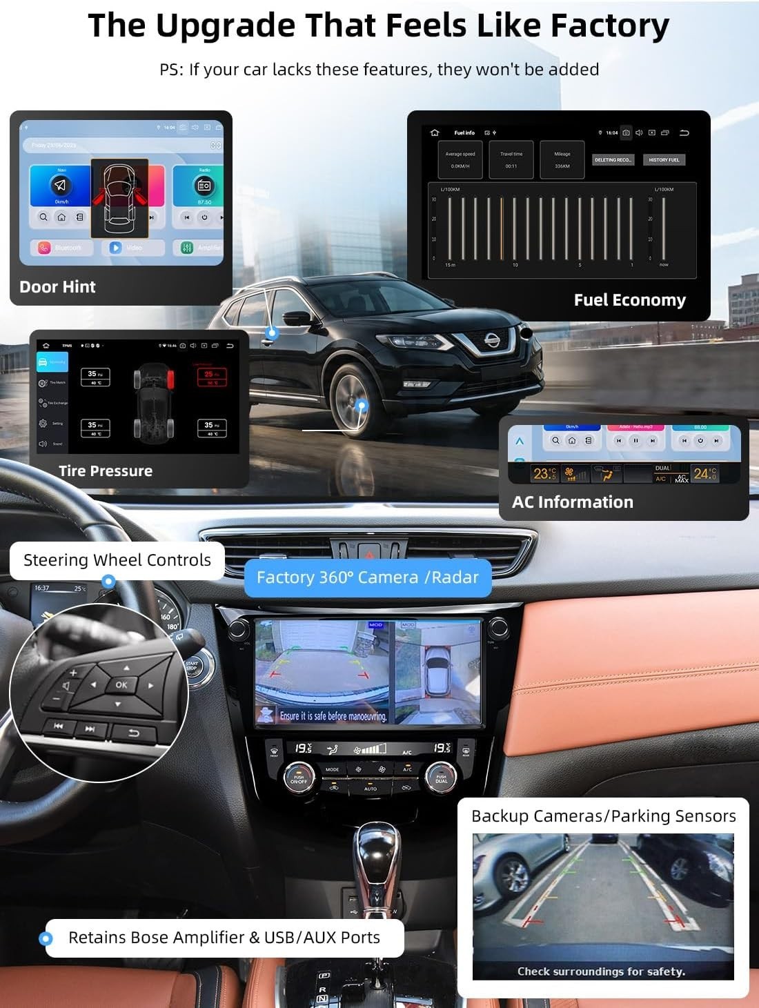 Dasaita G13 Car Radio For Nissan Rogue 2014-2020 Rogue Sport 2018-2020 CarPlay