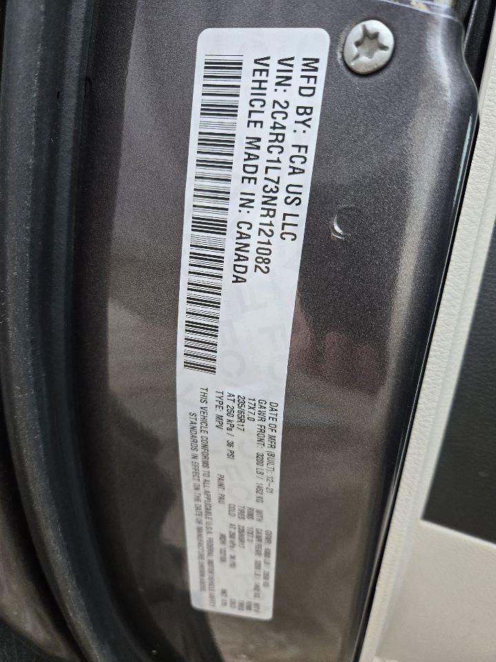 2021-2025 Chrysler PACIFICA Front Dash 10.1″ Display Screen Silver Bezel