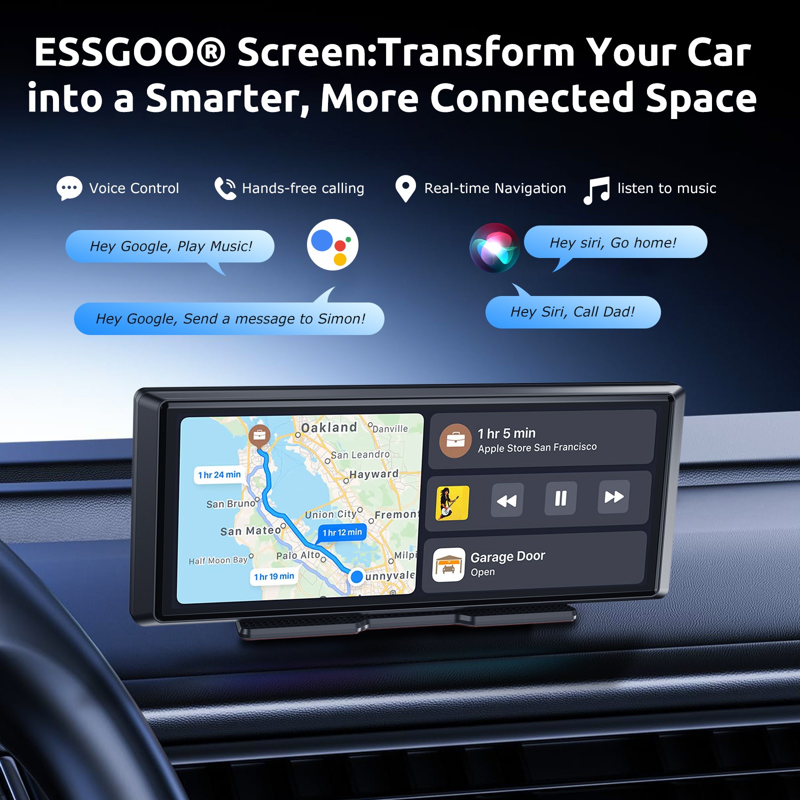 1080P Dual Lens Car DVR Dash Cam Video Recorder G-Sensor Front and Rear Camera