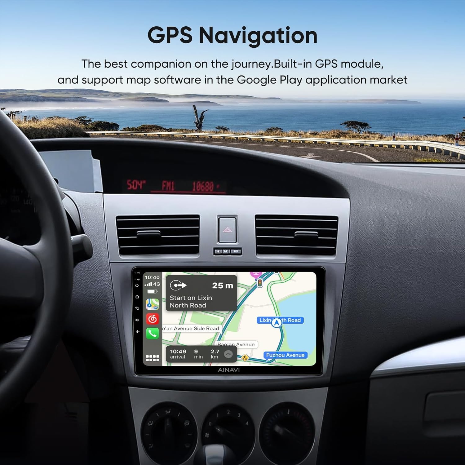9″ Car Stereo Radio Head Unit Upgrade for Mazda 3 2010-13 Wired W/L M/Link GPS