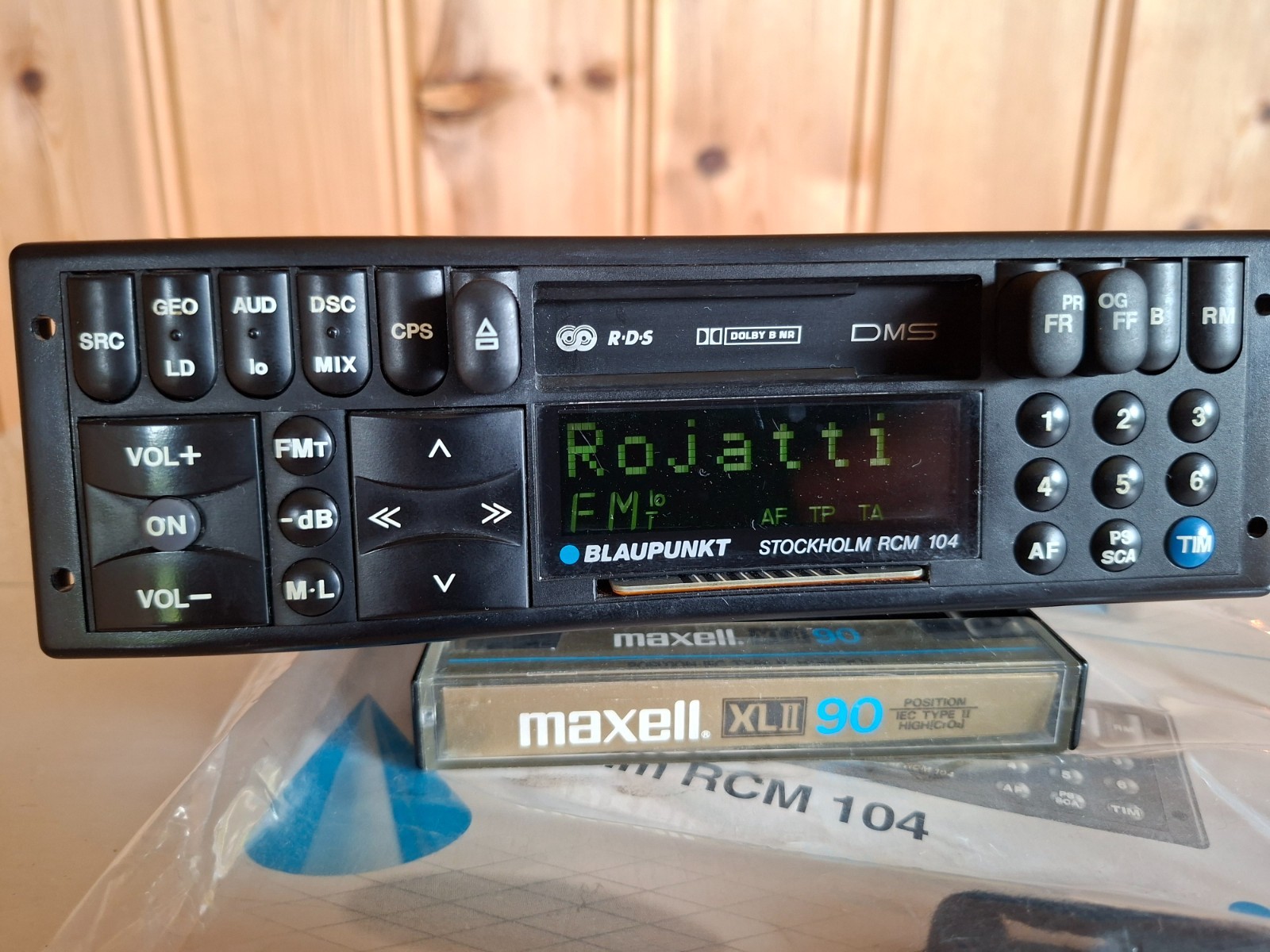 MINT Blaupunkt Stockholm RCM 104 Radio Cassette Boxed KeyCard Porsche 993 E36