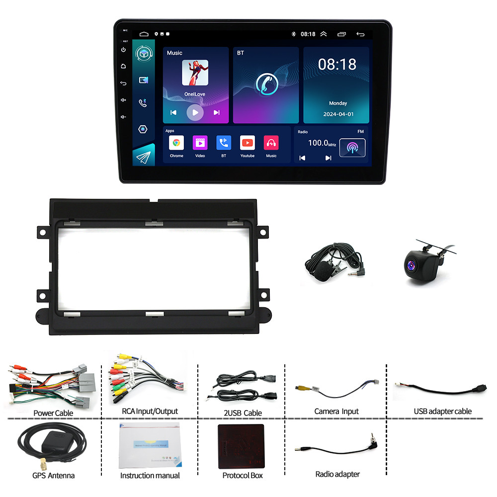 For 2005-14 Ford F-250 F-350 Super Duty CarPlay Android13 Radio 10″ GPS Headunit