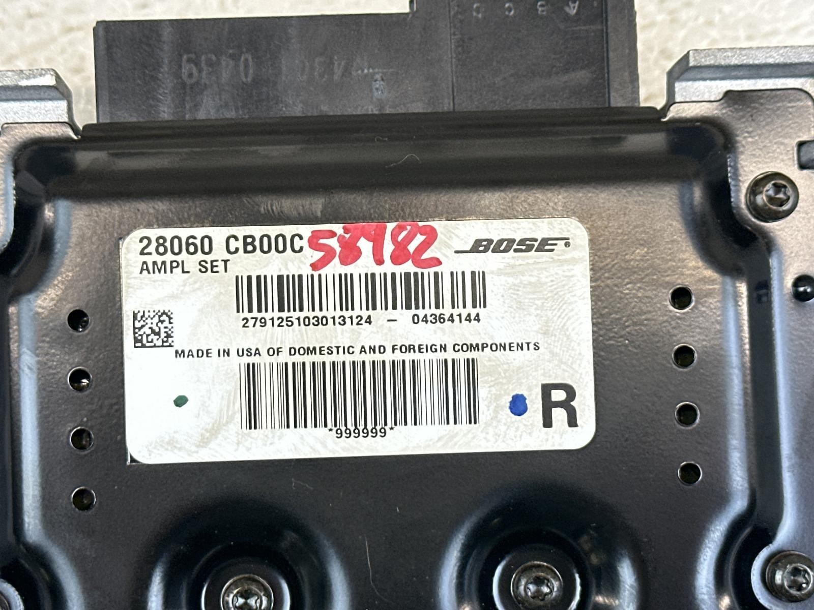 05-07 Nissan Murano Radio Amplifier Bose Audio System **May Need Programming**