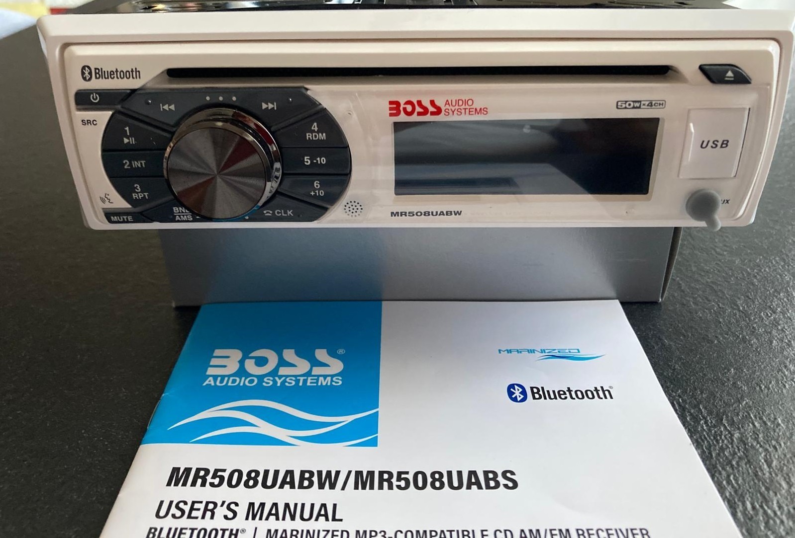BOSS AUDIO SYSTEMS MR508UABW Car Stereo 1 Din Digital Media Receiver USB MP3