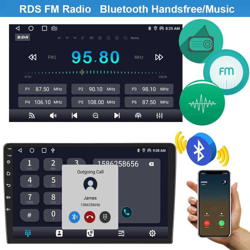 9″ For Ford F150 2009-2014 Android 13 Carplay Car Stereo Radio WiFi GPS Navi+CAM