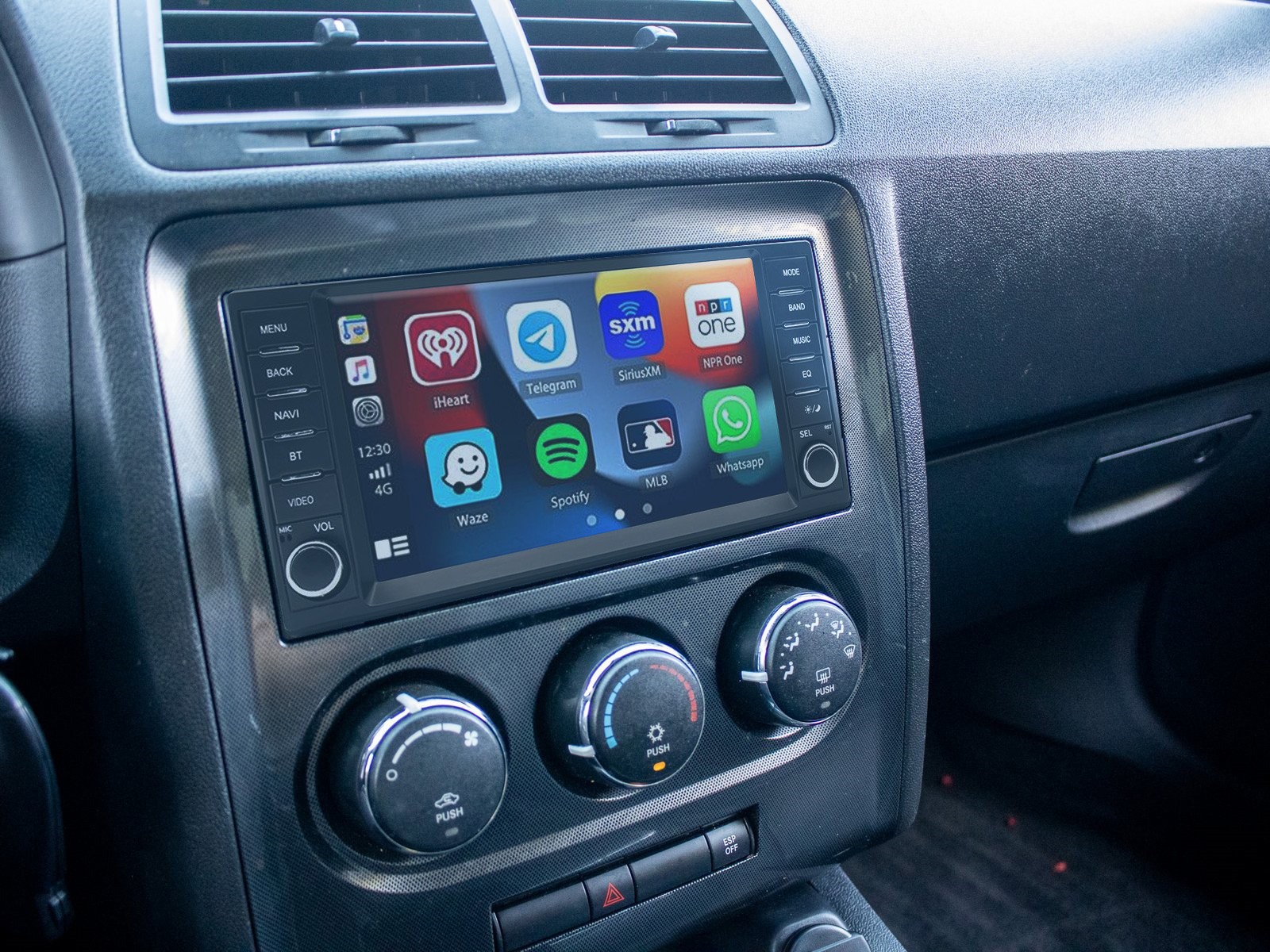 Carplay Radio For 2008-2014 Dodge Challenger Android 15 GPS NAVI WIFI Head Unit