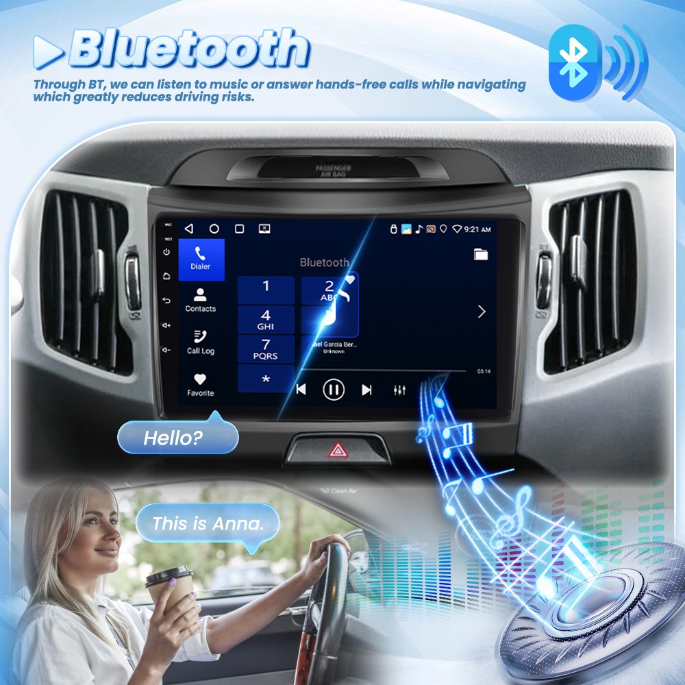 4+64GB Android 15 Carplay Car Stereo Radio For KIA Sportage 2011 2012 2013-2015