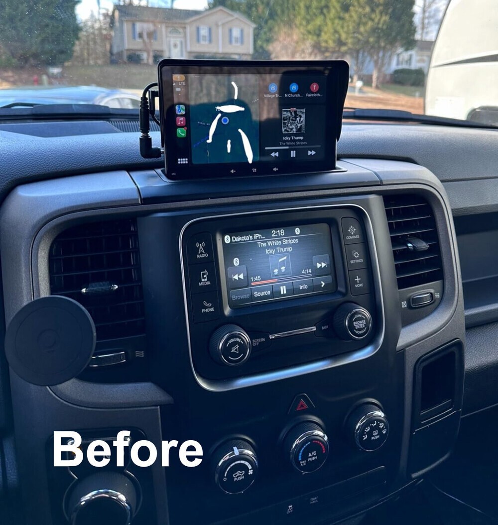 For 2013-2018 Dodge Ram 1500 2500 3500 Android 14 CarPlay Car Stereo Radio GPS