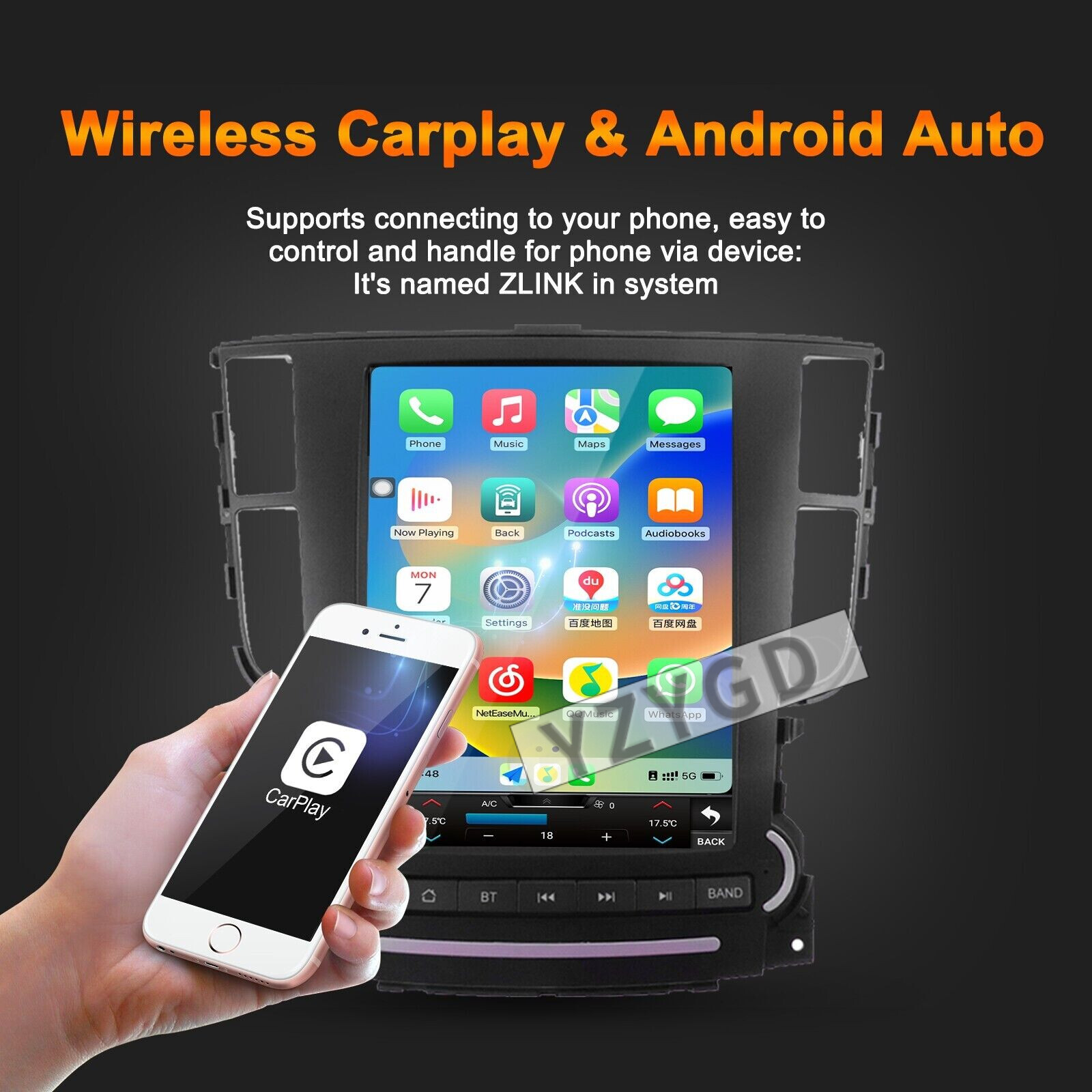 For Acura TL 2004-2008 Android Carplay Car Radio Stereo GPS Multimedia Stereo 4G