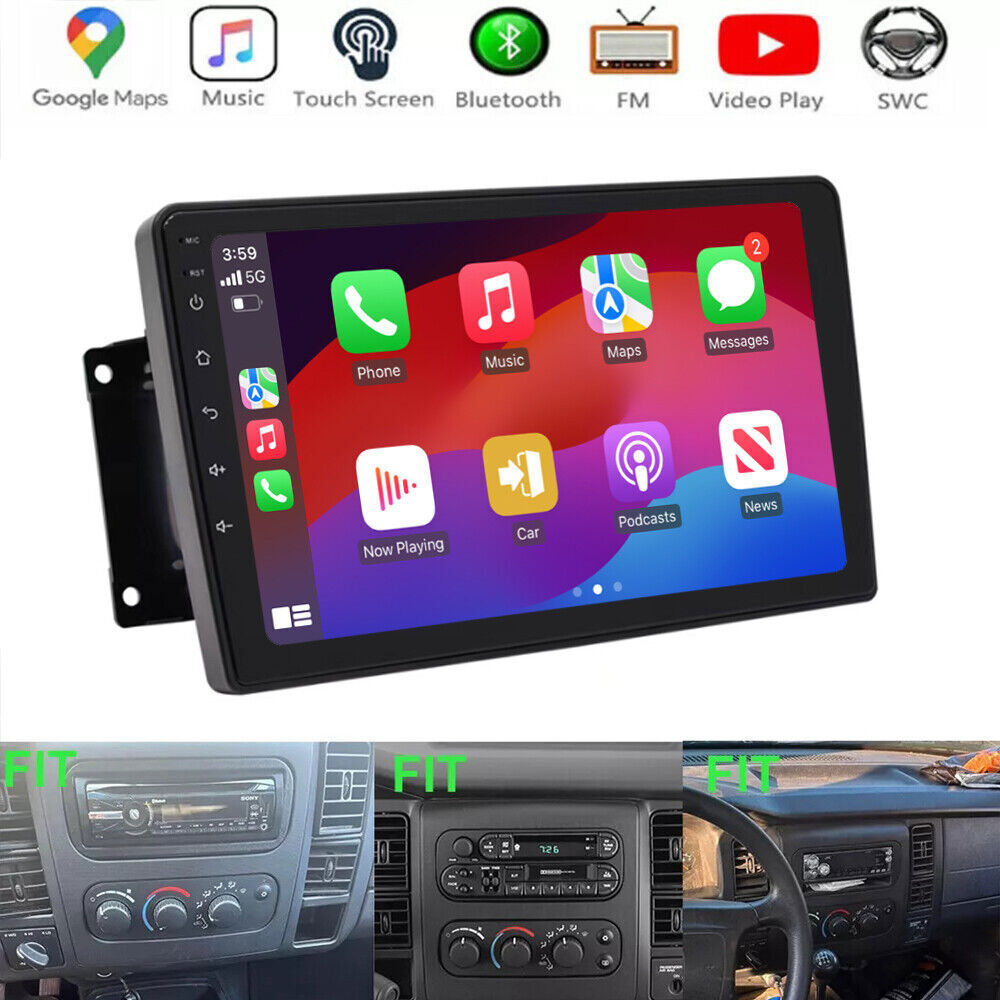 Para Dodge Dakota 2001-2004 reproductor de Radio estéreo para coche Carplay GPS
