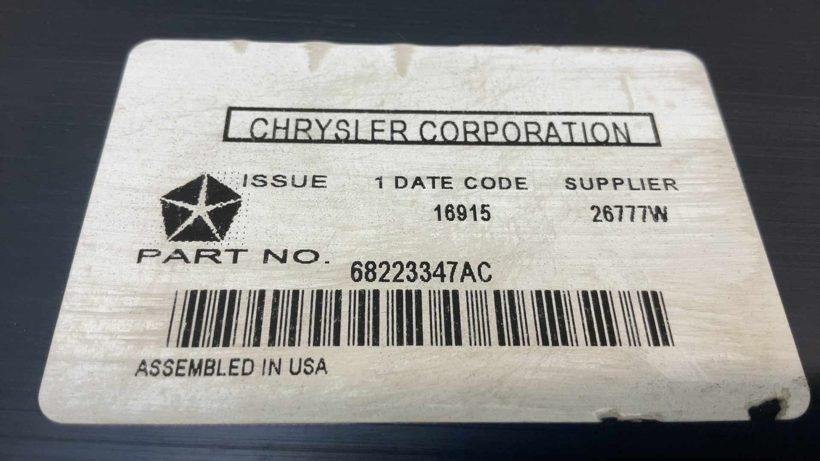Jeep Wrangler JK OEM Factory Premium Amplifier 68223347AC 2015 180406
