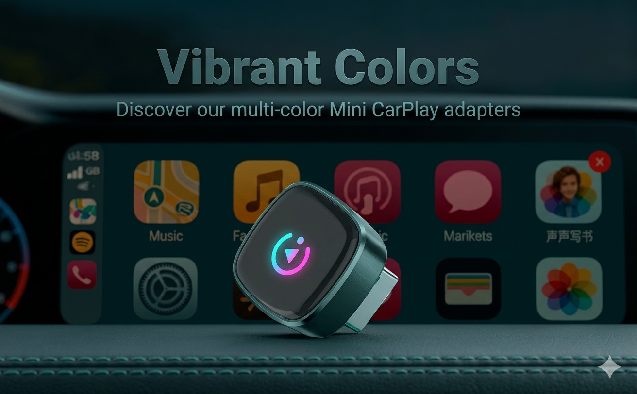 2 in 1 Wireless Android Auto Adapter Carplay Adapter USB Car Dongle Connect Box