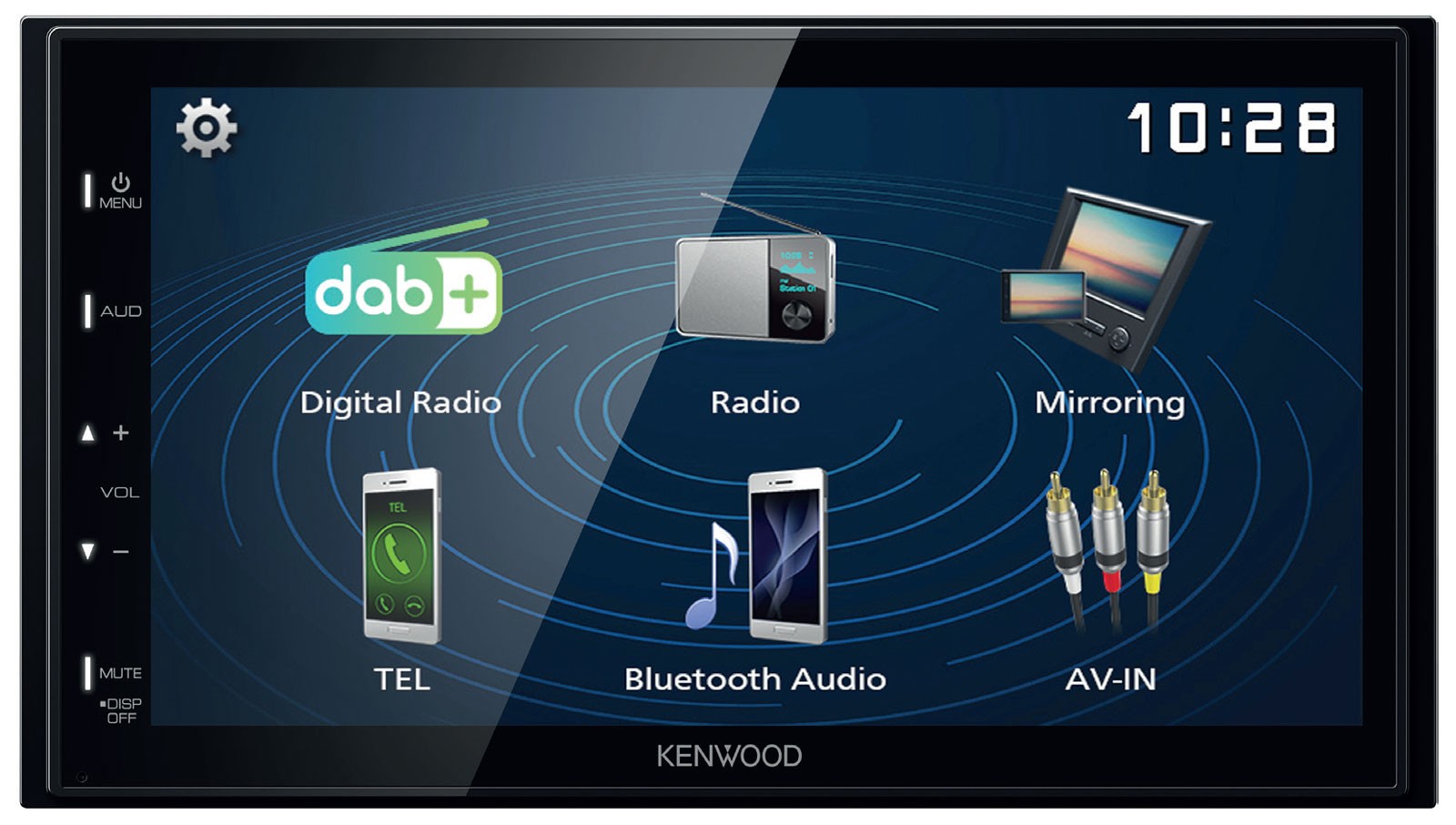 Kenwood 2DIN Bluetooth MP3 USB DAB Car Stereo for Skoda CitiGo Seat Mii 11-16 sch