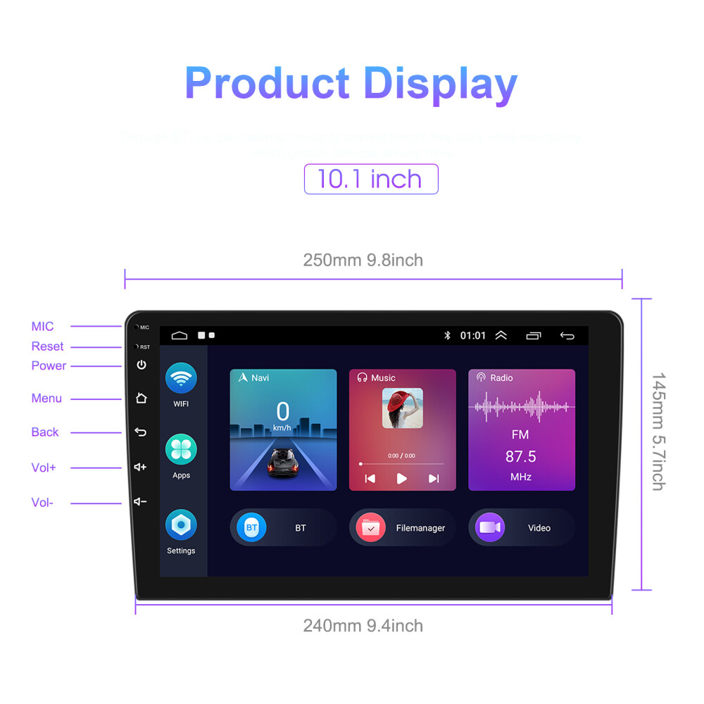 For 2012-2014 Toyota Camry Apple Carplay Car Radio Android 15 GPS Navi BT 2+64GB
