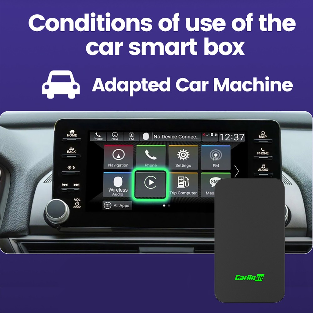 Carlinkit 5.0 Wireless Carplay Android Auto Box Multimedia Video Player Adapter