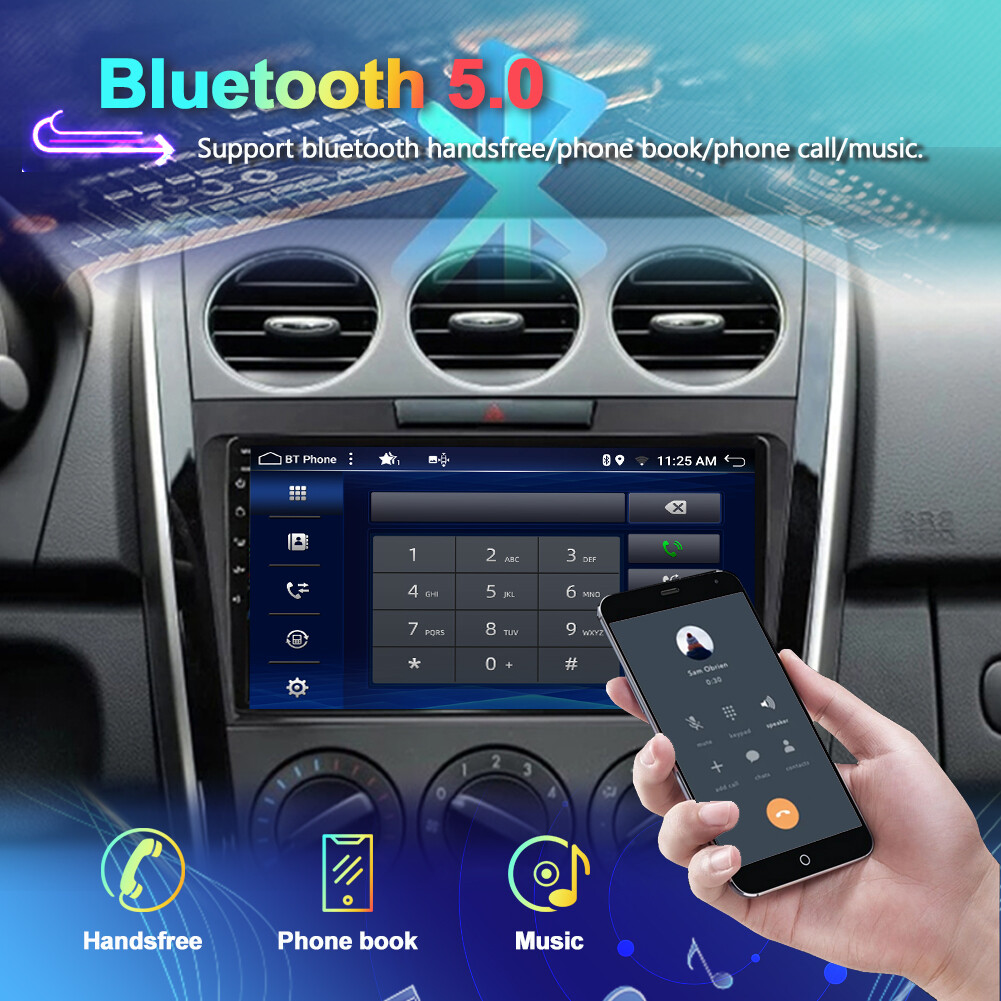 6+128GB For Mazda CX-7 2007-2014 Android 14 Car Stereo Radio GPS CarPlay DSP AHD