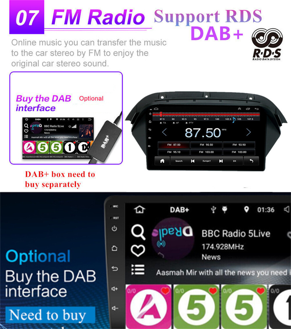 For 2007-2013 Acura MDX Stereo Radio Android 12.0 GPS Nav Head Unit Wifi FM 9″