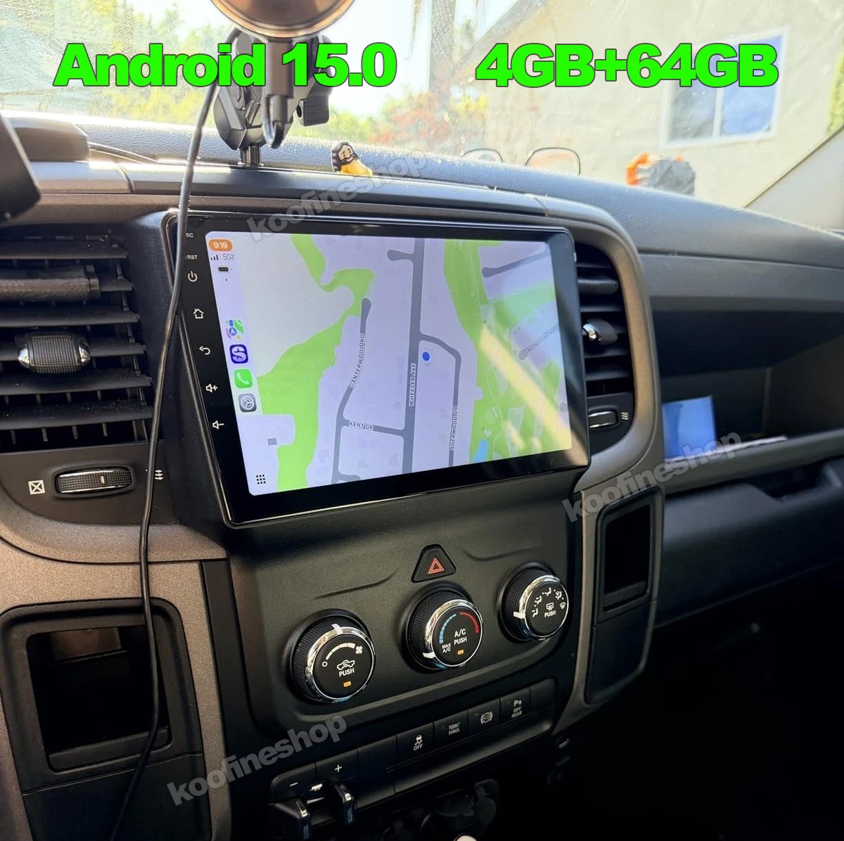 Android 15 Car Stereo Radio for Dodge Ram 2013-18 1500 2500 3500 CarPlay GPS 64G