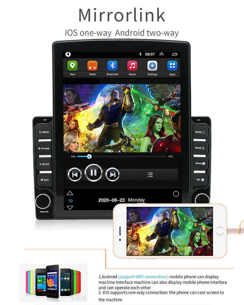 Apple Carplay Car Radio Stereo Android 13 GPS NAV For 2007-2017 Jeep Wrangler JK