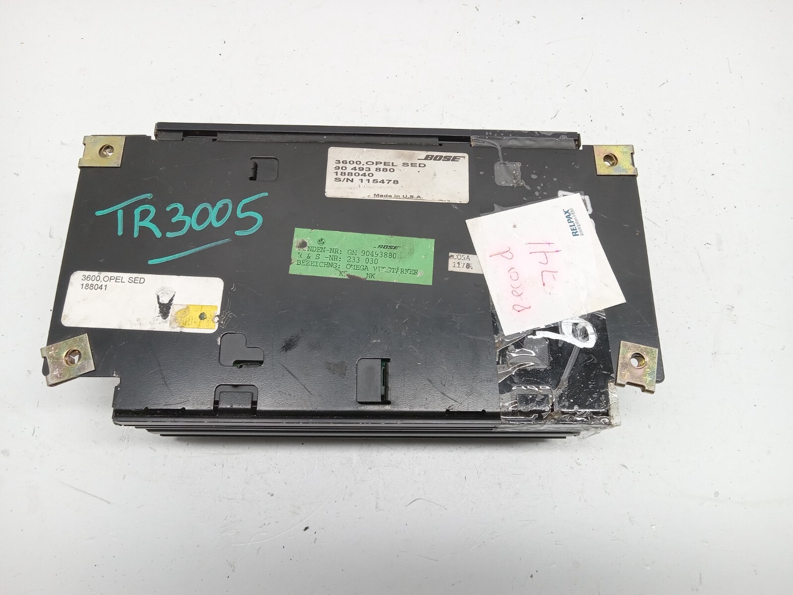 1997-1999 CADILLAC CATERA RADIO STEREO AUDIO AMPLIFIER OEM, 638-01320